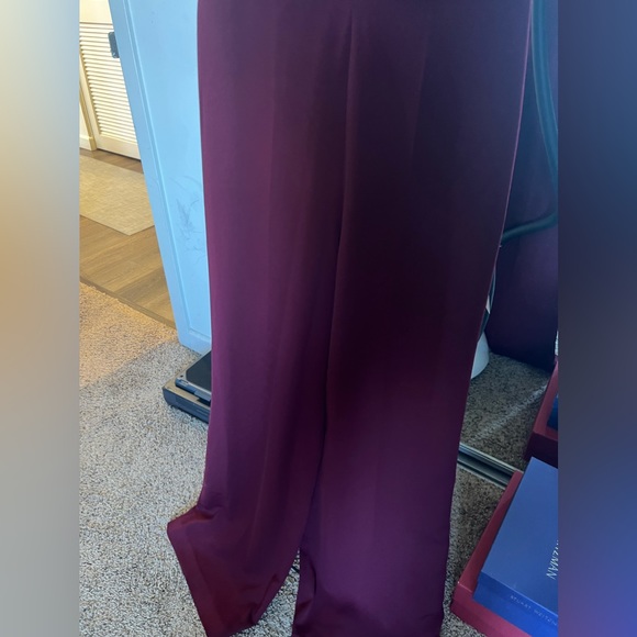 JAY GODFRAY burgundy jumpsuit size 6 - Picture 3 of 4